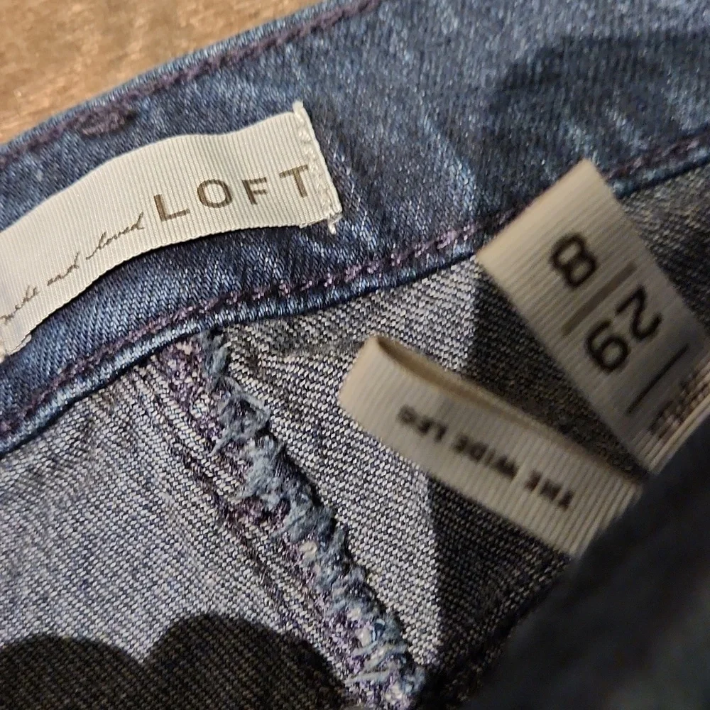 ❤ LOFT WIDE LEG HIGH RISE JEANS, 8 (29) - Picture 5 of 8